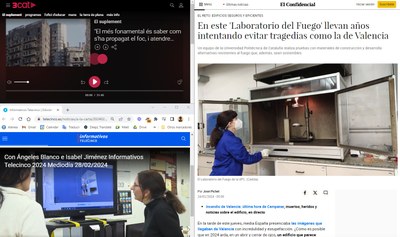 El Laboratori del Foc als mitjans de comunicació